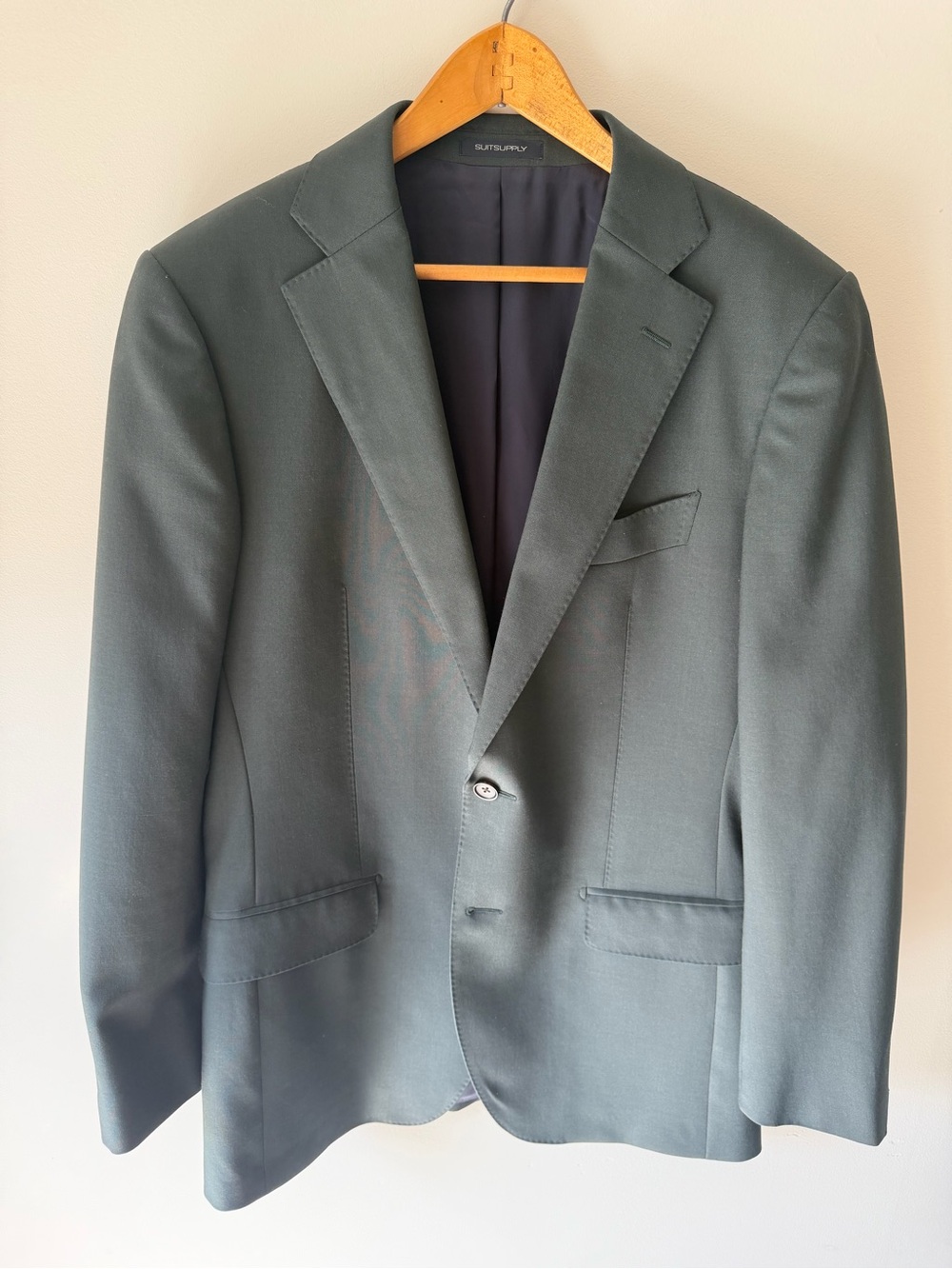 Suitsupply Men's Dark Green Suit